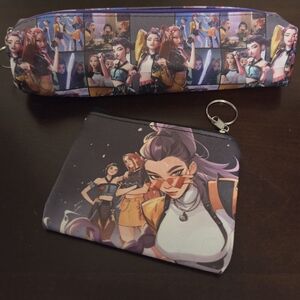 K Pop Demon Hunters Vinyl Pencil Case and Coin Purse/Pouch